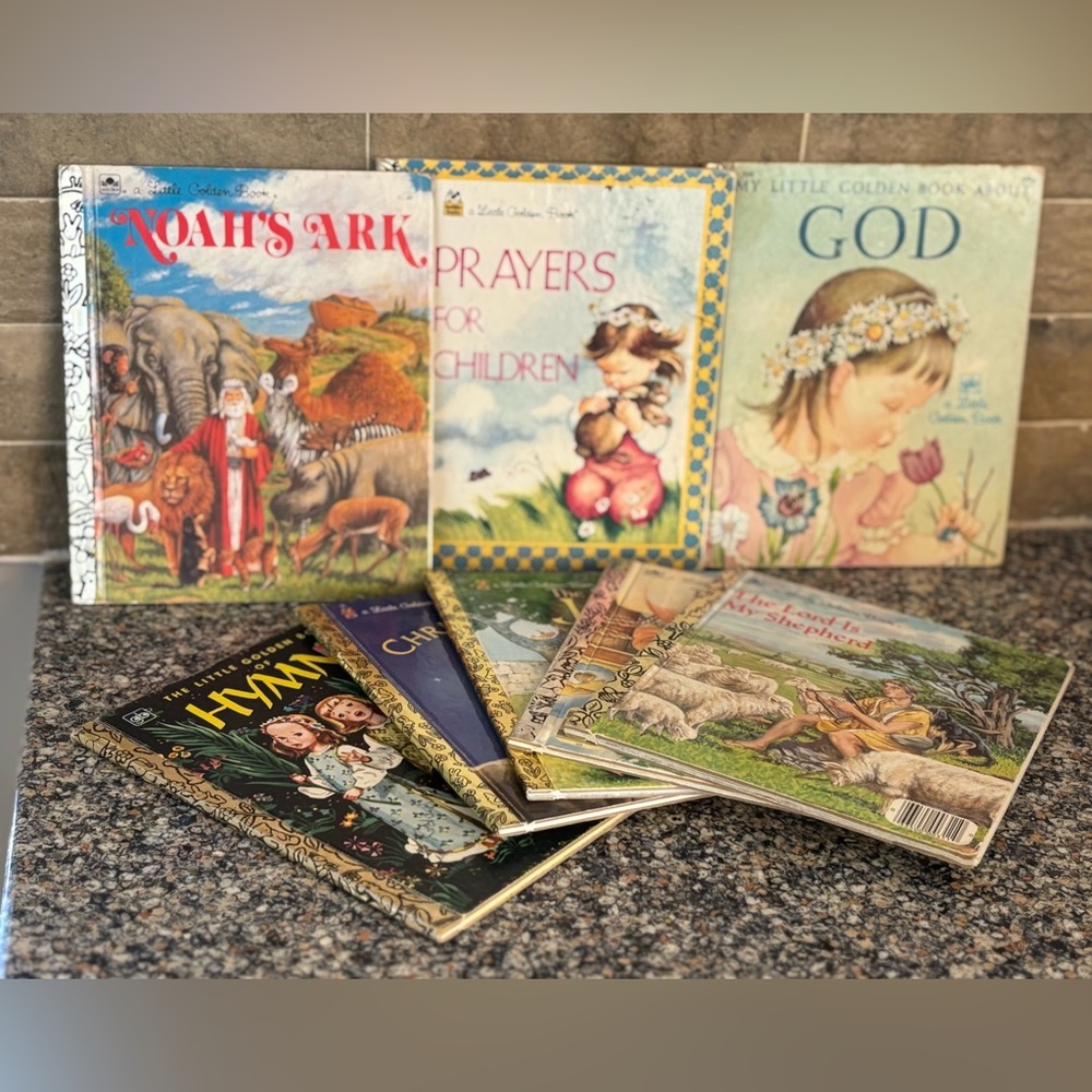 The Little Golden Book Collection- Vintage- religious themed, set of 8